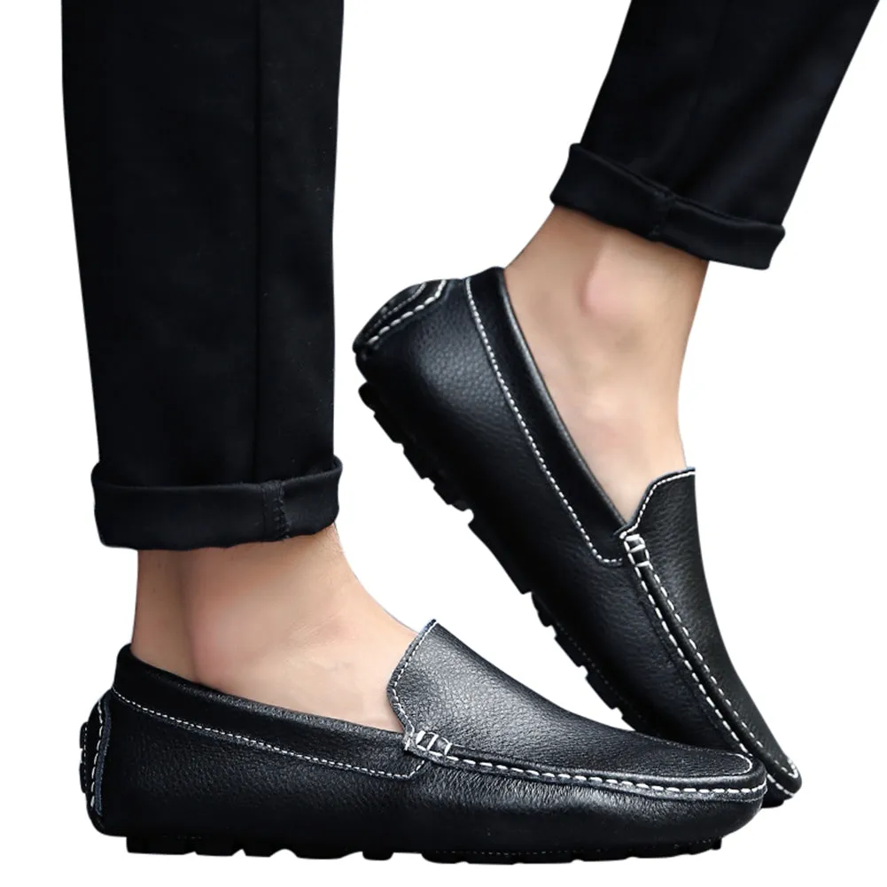 Men's Sewn Plain Driving Moccasins