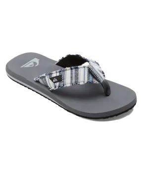 Monkey Abyss Flip Flops in Grey