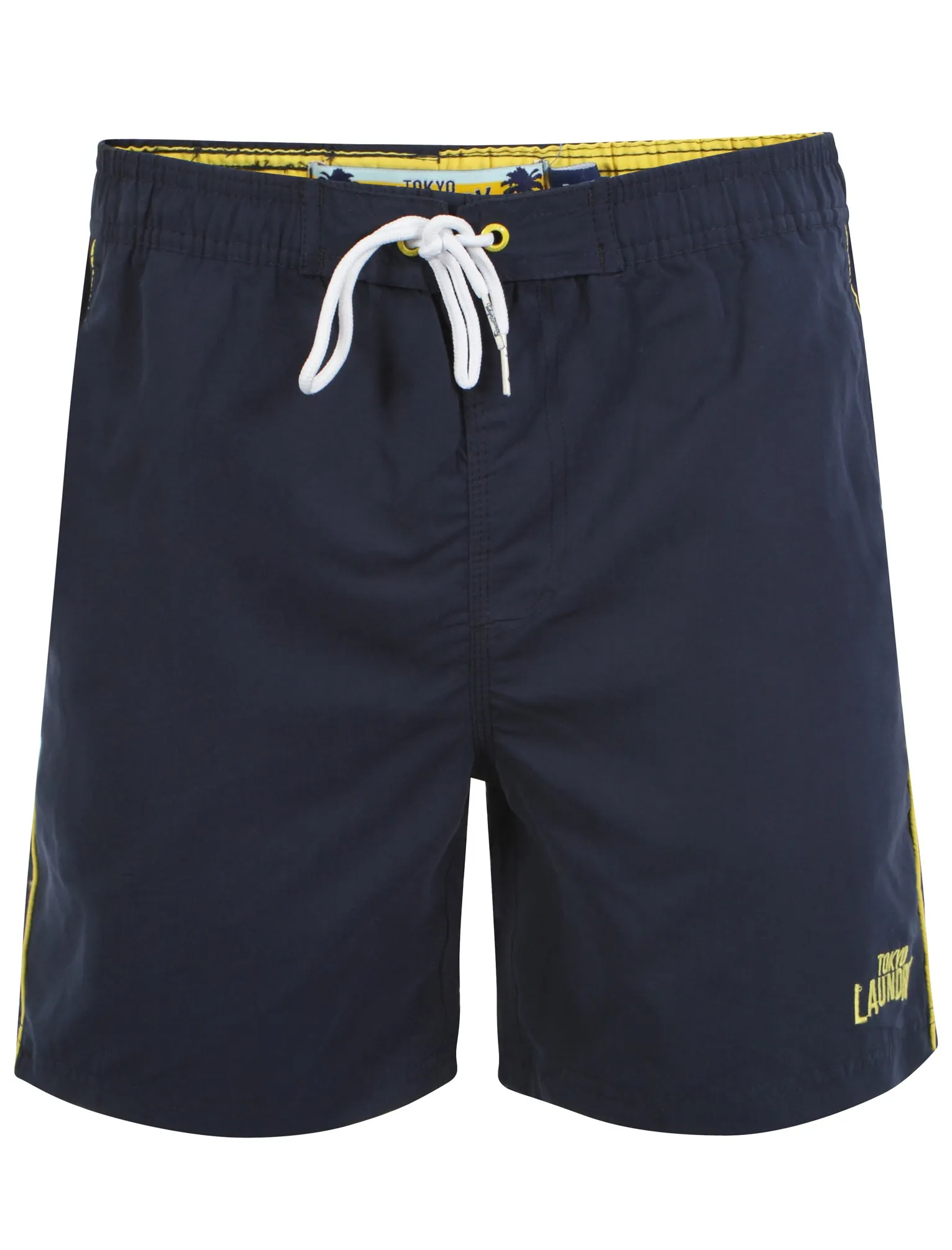 Mostyn Swim Shorts with Free Matching Flip Flops in Eclipse Blue - Tokyo Laundry