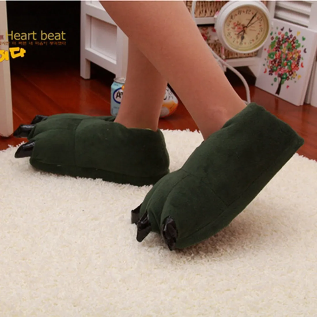 Paw Funny Animal Christmas Monster Dinosaur Slippers