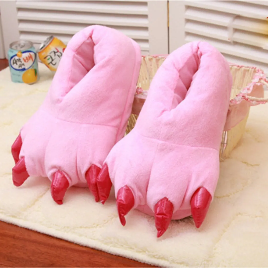 Paw Funny Animal Christmas Monster Dinosaur Slippers