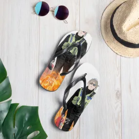 "Happy Valley" Flip-Flops "CatsAndThatMate "Exclusive