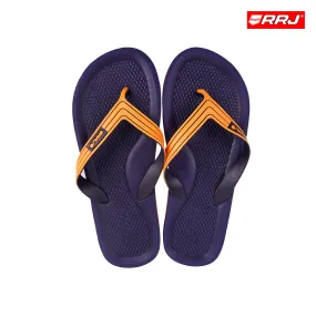 RRJ Men's Basic Accessories Rubber Flip-Flops 160958 (Dark Navy)