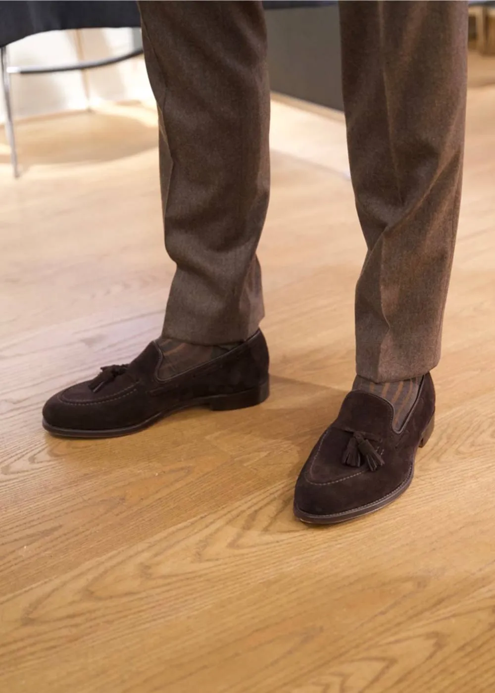 Russel Loafer Brown Suede - Chocolate Brown