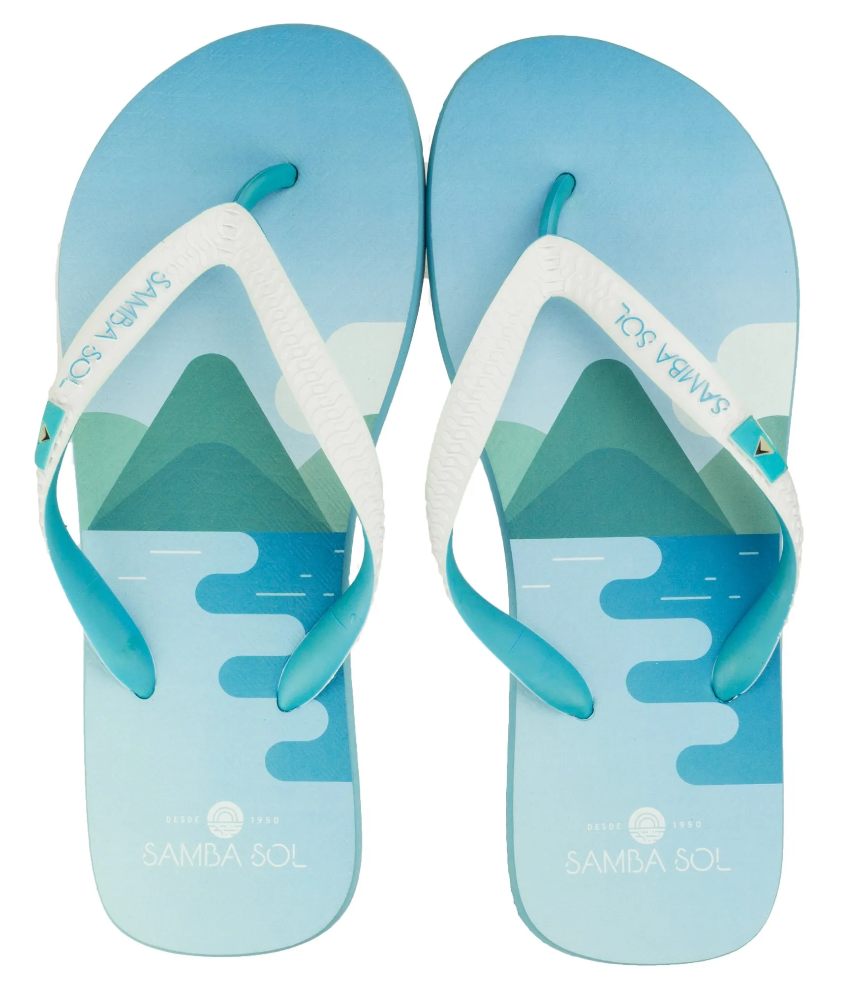 Samba Sol Men's Beach Collection Flip Flops - St Lucia