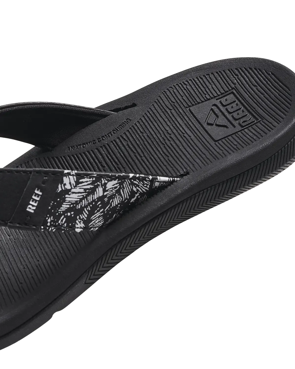 Santa Ana Flip Flops in Black & White