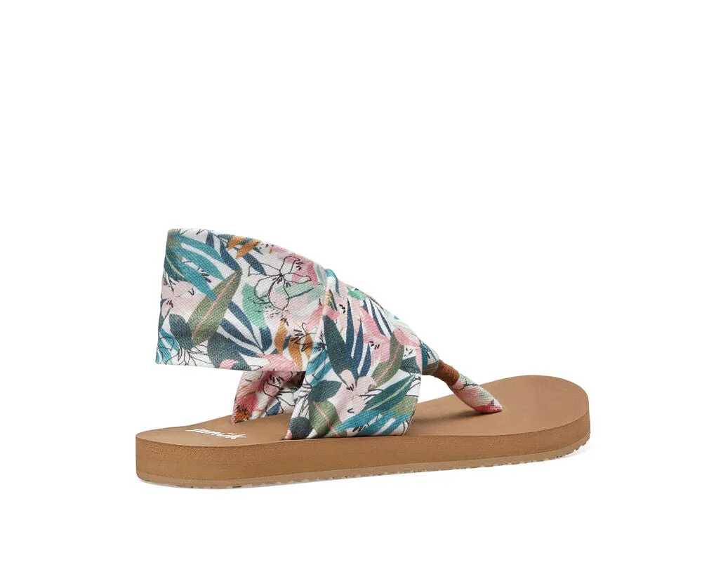 Sanuk Sling ST Tropical Sandal-Pink/Green