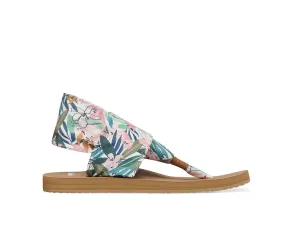 Sanuk Sling ST Tropical Sandal-Pink/Green