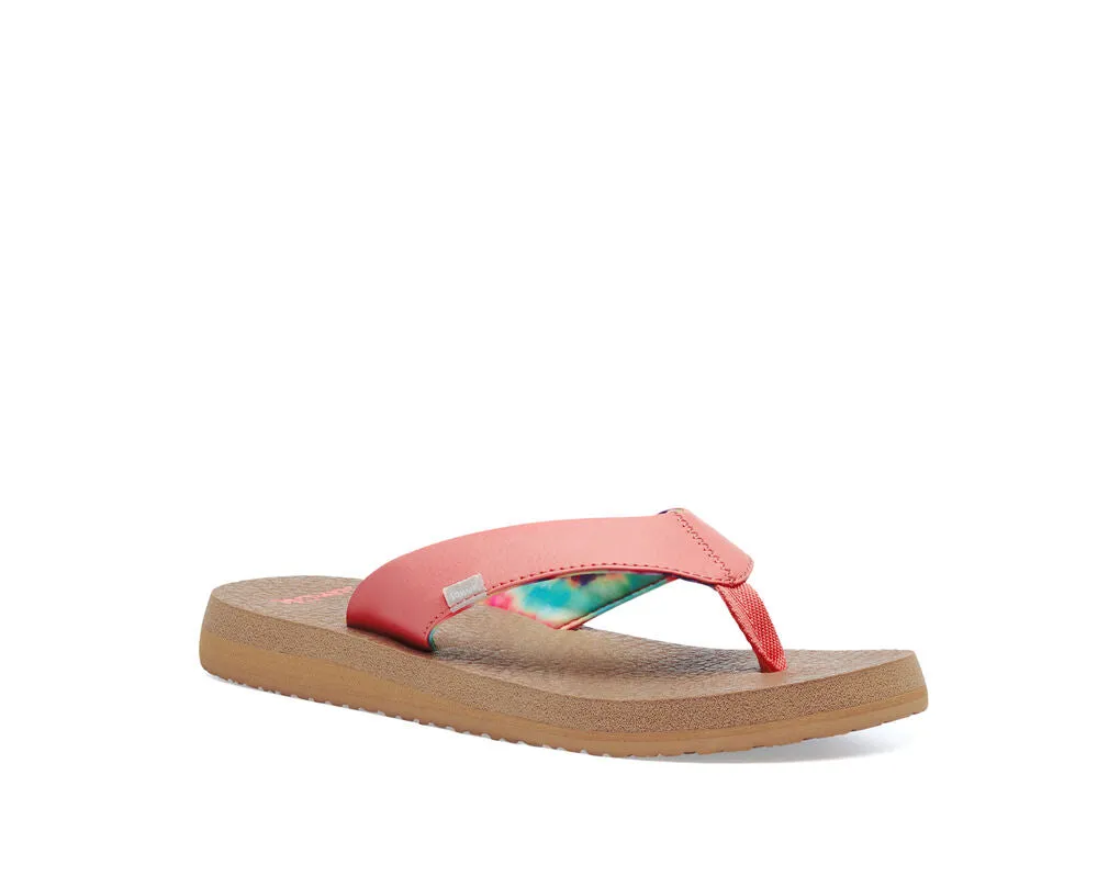 Sanuk Yoga Mat Sandal-Burnt Coral