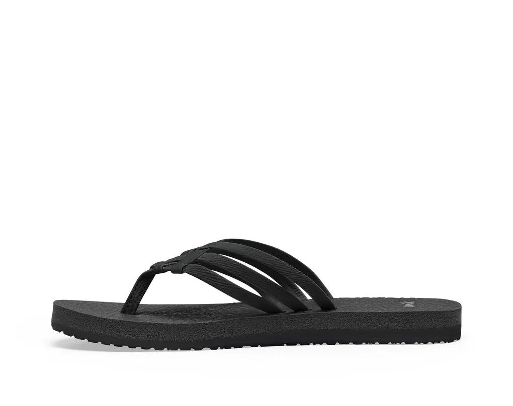 Sanuk Yoga Sandy Sandal-Black