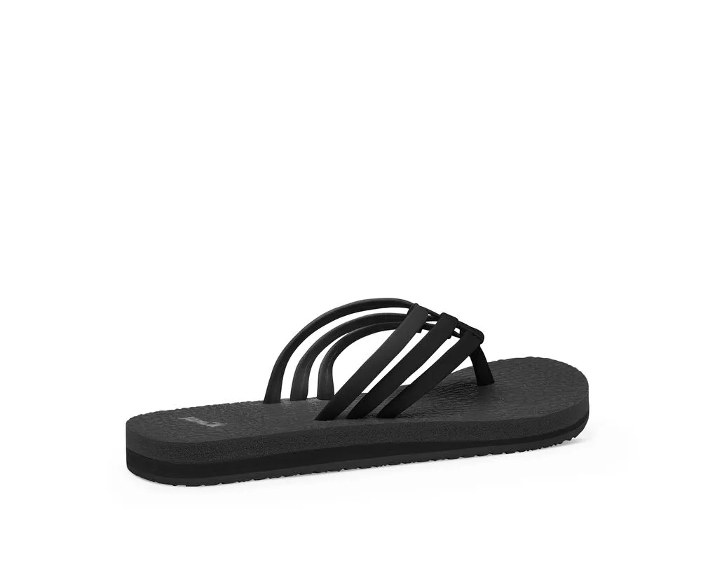 Sanuk Yoga Sandy Sandal-Black