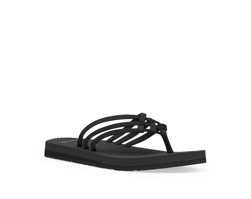 Sanuk Yoga Sandy Sandal-Black