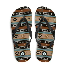 Southwestern Print Flip Flops