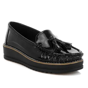 Tassel Detail Flatform Loafers