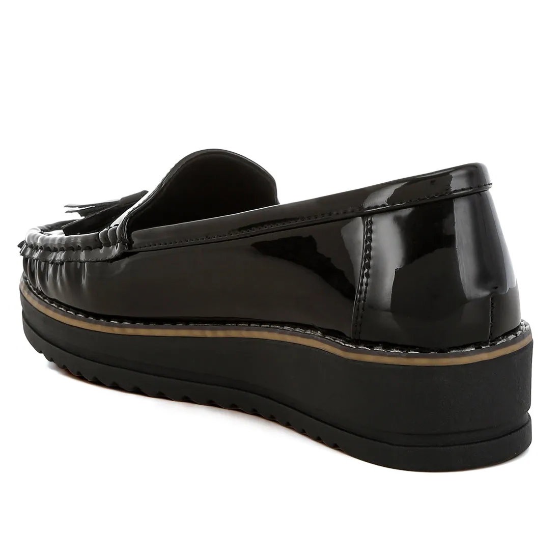 Tassel Detail Flatform Loafers