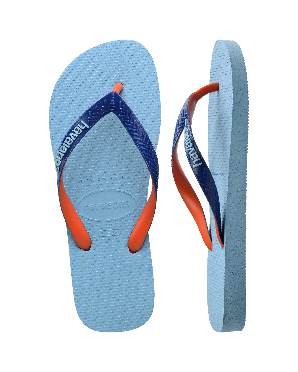 Top Mix Flip Flops in Lavender Blue