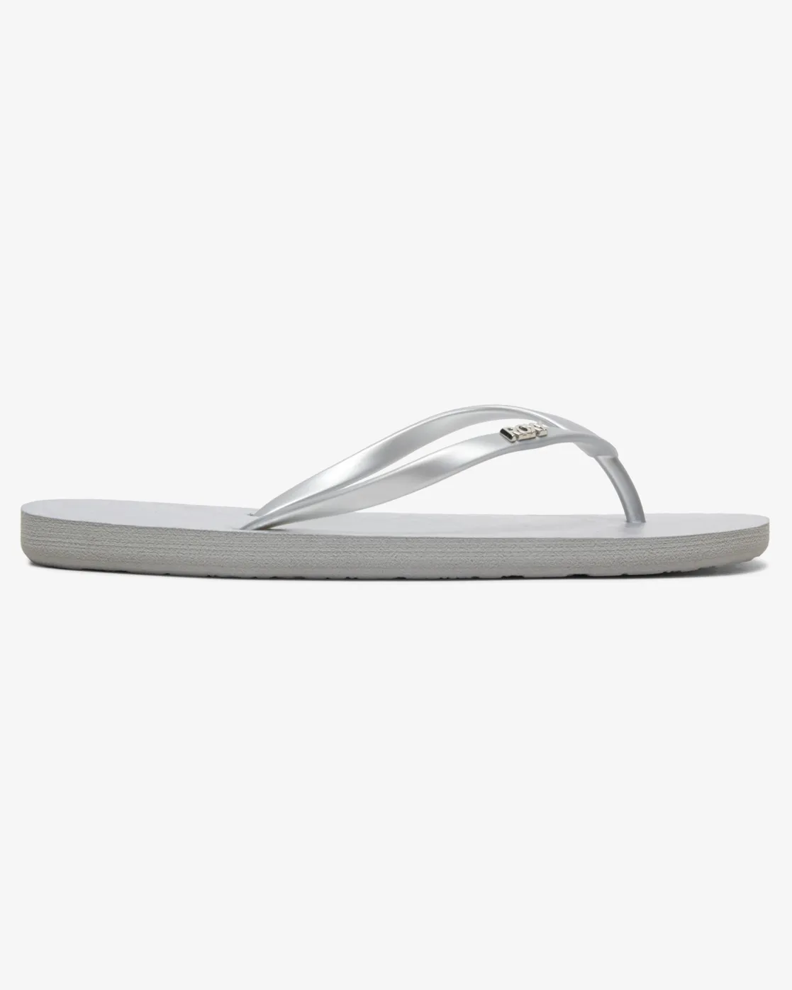 Viva IV Flip Flops in Metallic Silver