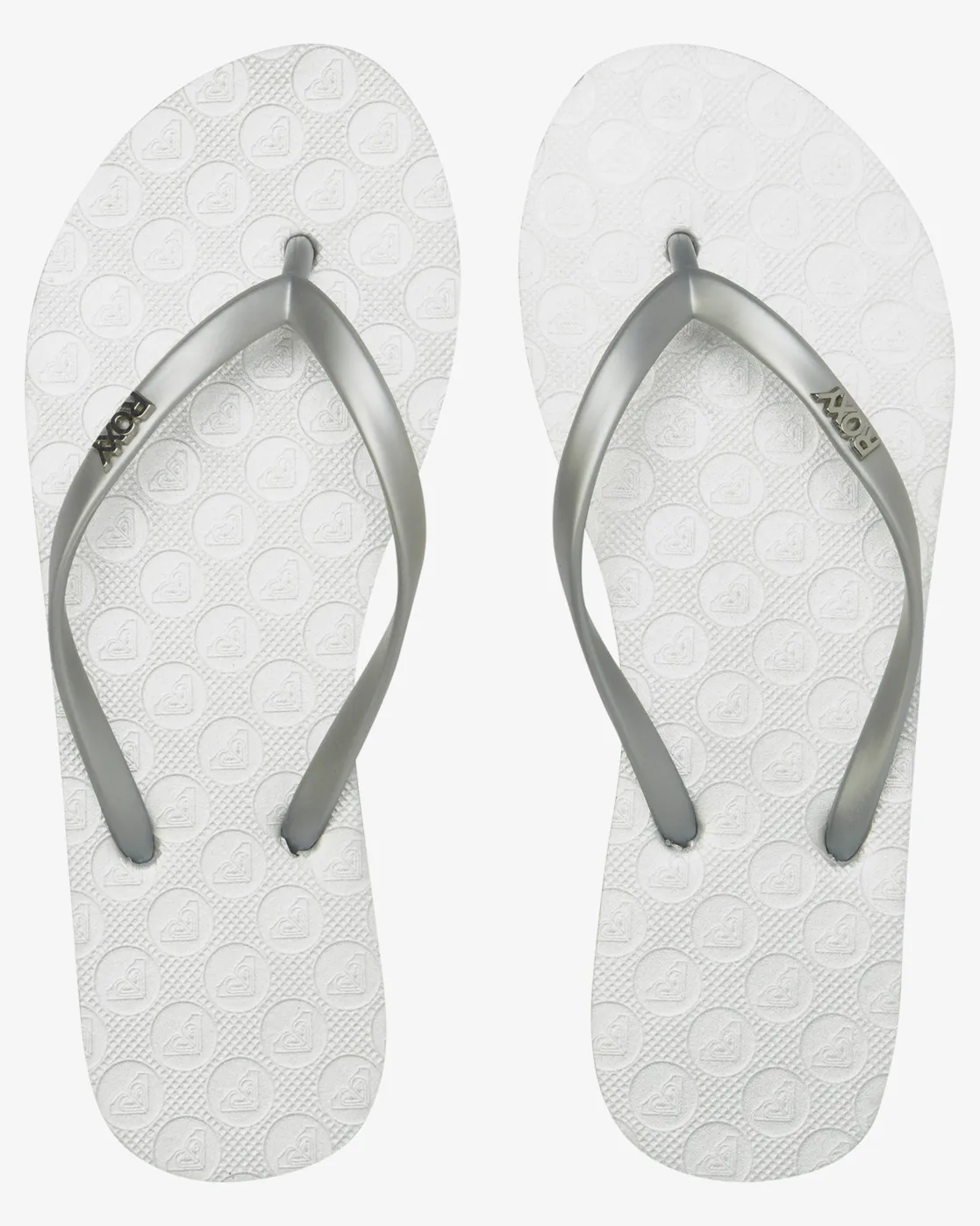 Viva IV Flip Flops in Metallic Silver