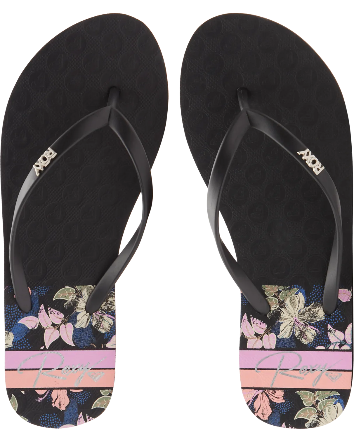 Viva Printed Flip Flops in Dusk Blue