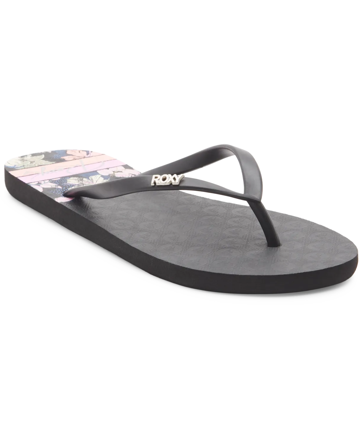 Viva Printed Flip Flops in Dusk Blue