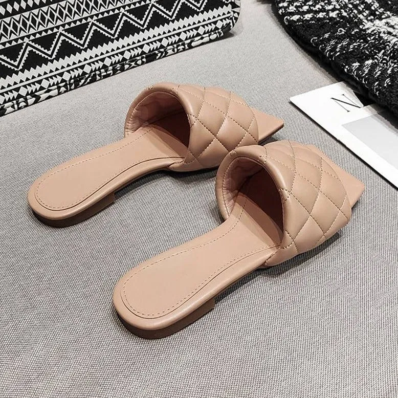 Women's Summer Square Toe Sandals | Flip Flops